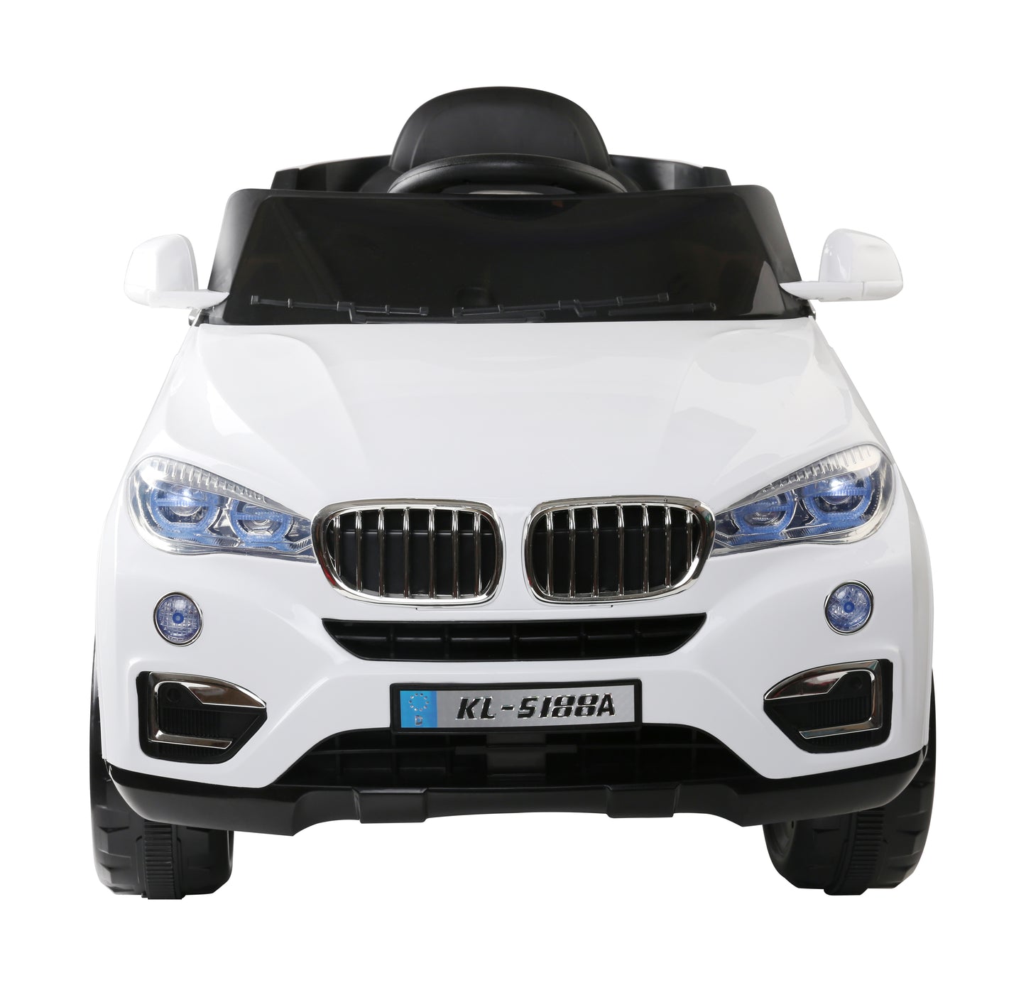 Rigo Kids Electric Ride On Car SUV BMW-Inspired X5 Toy Cars Remote 6V White-2