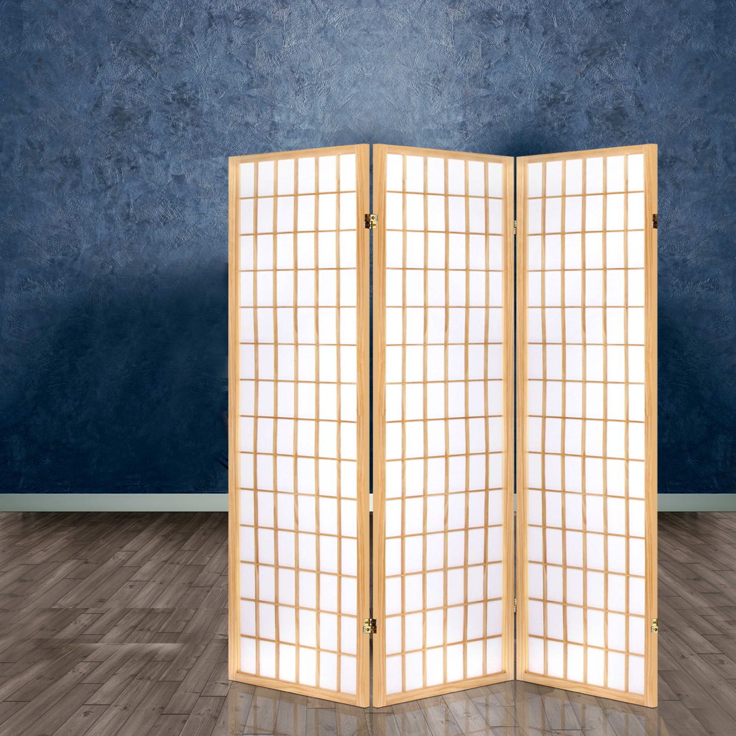 Artiss 3 Panel Room Divider Screen 131x179cm Natural-6