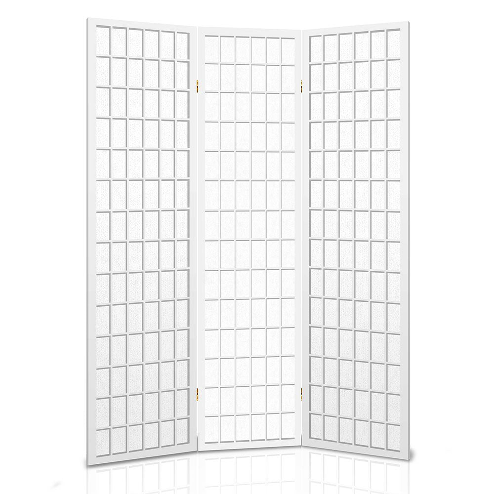 Artiss 3 Panel Room Divider Screen 131x179cm White-3