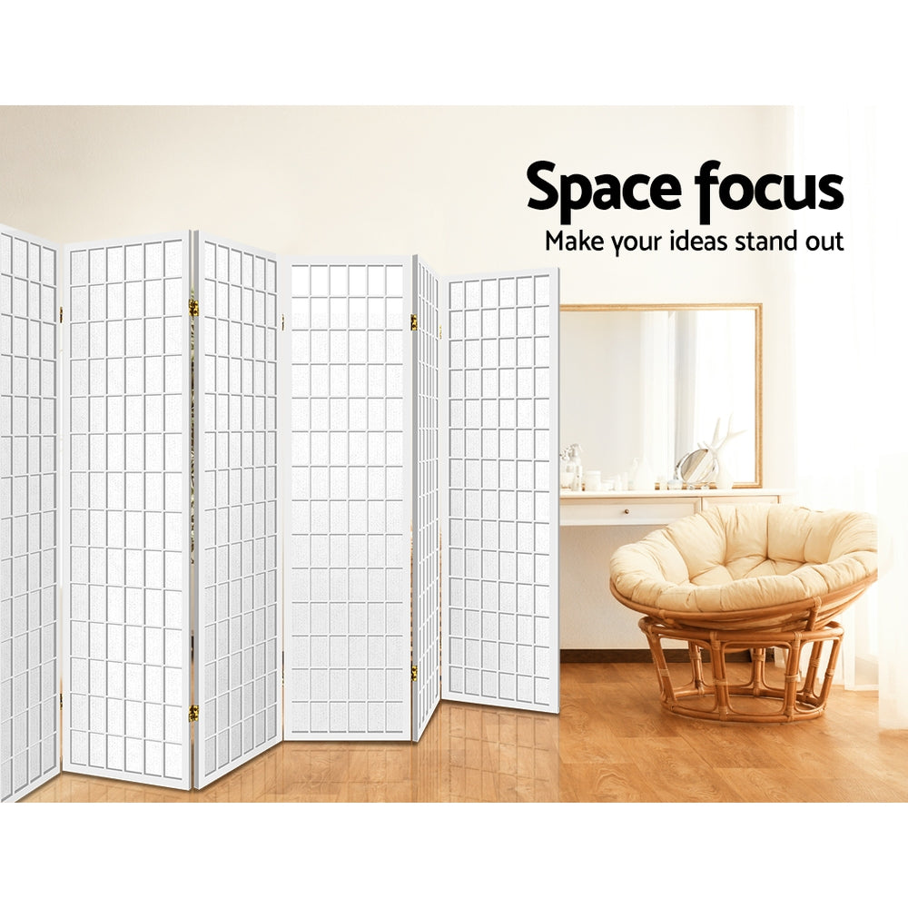 Artiss 8 Panel Room Divider Screen 348x179cm White-5