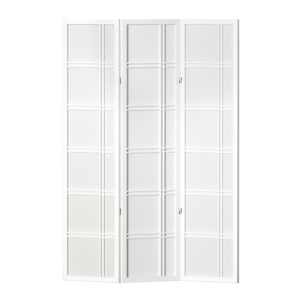 Artiss 3 Panel Room Divider Screen 132x179cm Nova White-6