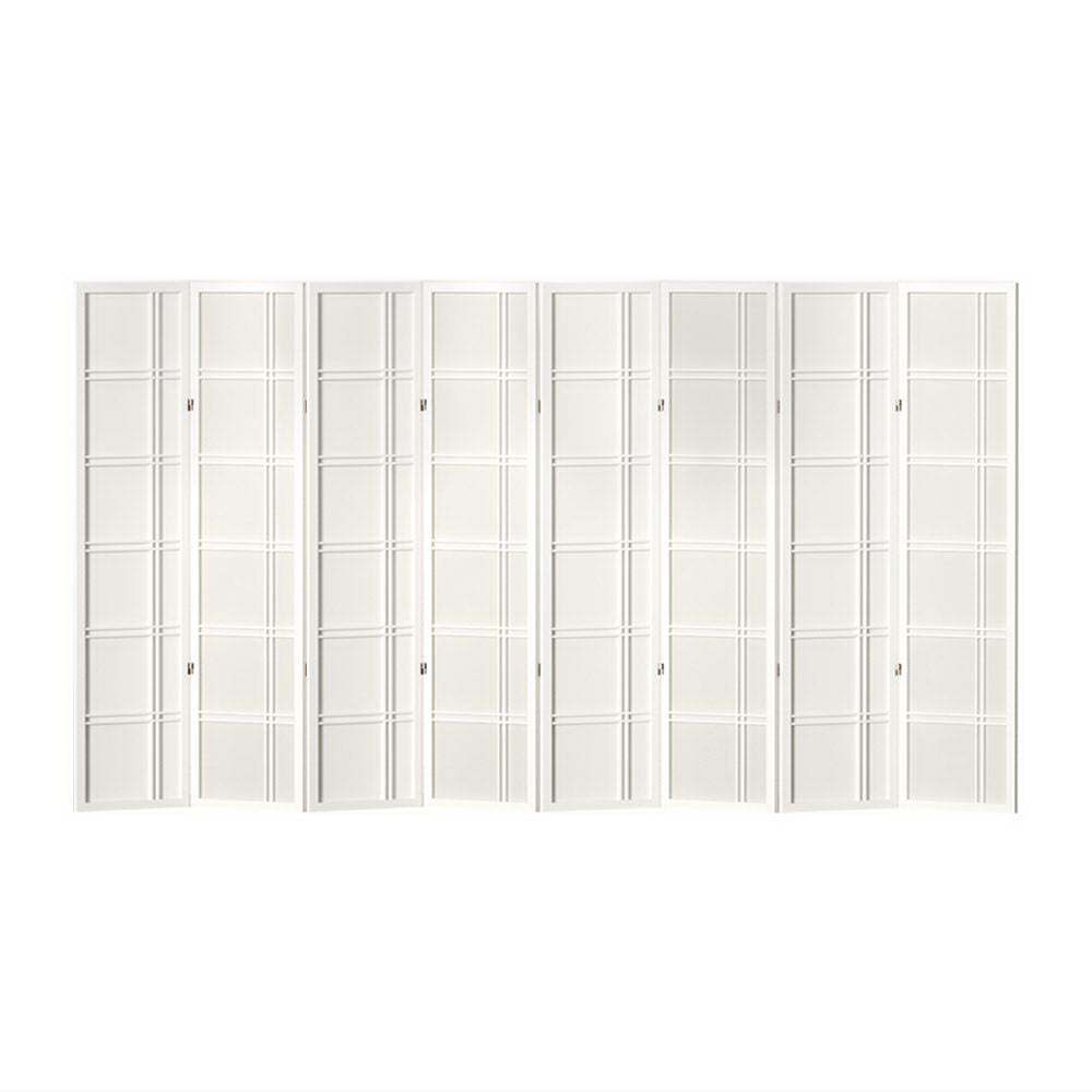 Artiss 8 Panel Room Divider Screen 353x179cm Nova White-0