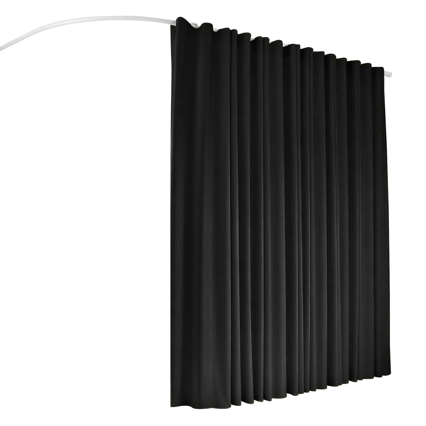 Artiss Room Divider Curtain Ceiling Mounted Track Sets Flexible Black