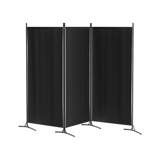 Artiss 3 Panel Room Divider Screen 260x180cm Fabric Black-0