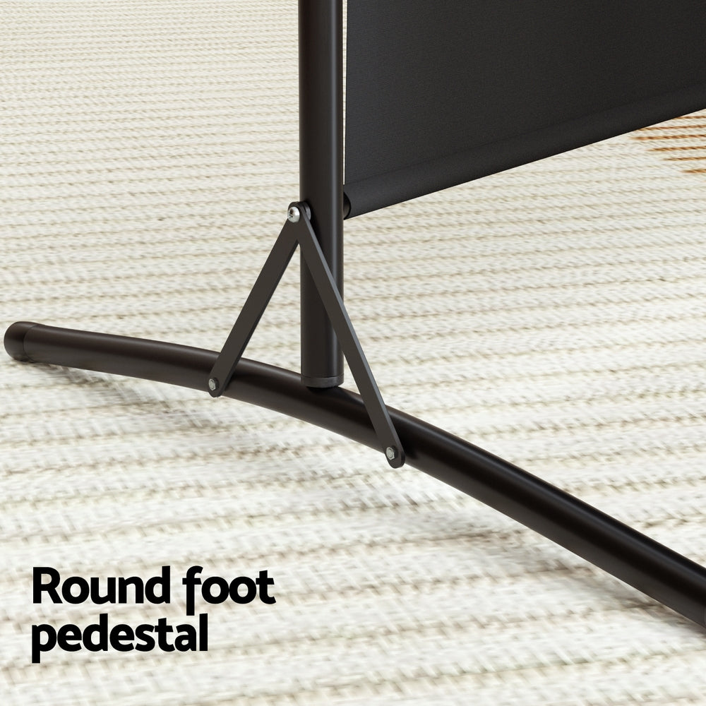 Artiss 3 Panel Room Divider Screen 260x180cm Fabric Black-5