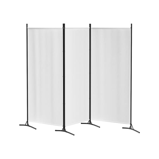 Artiss 3 Panel Room Divider Screen 260x180cm Fabric White-0