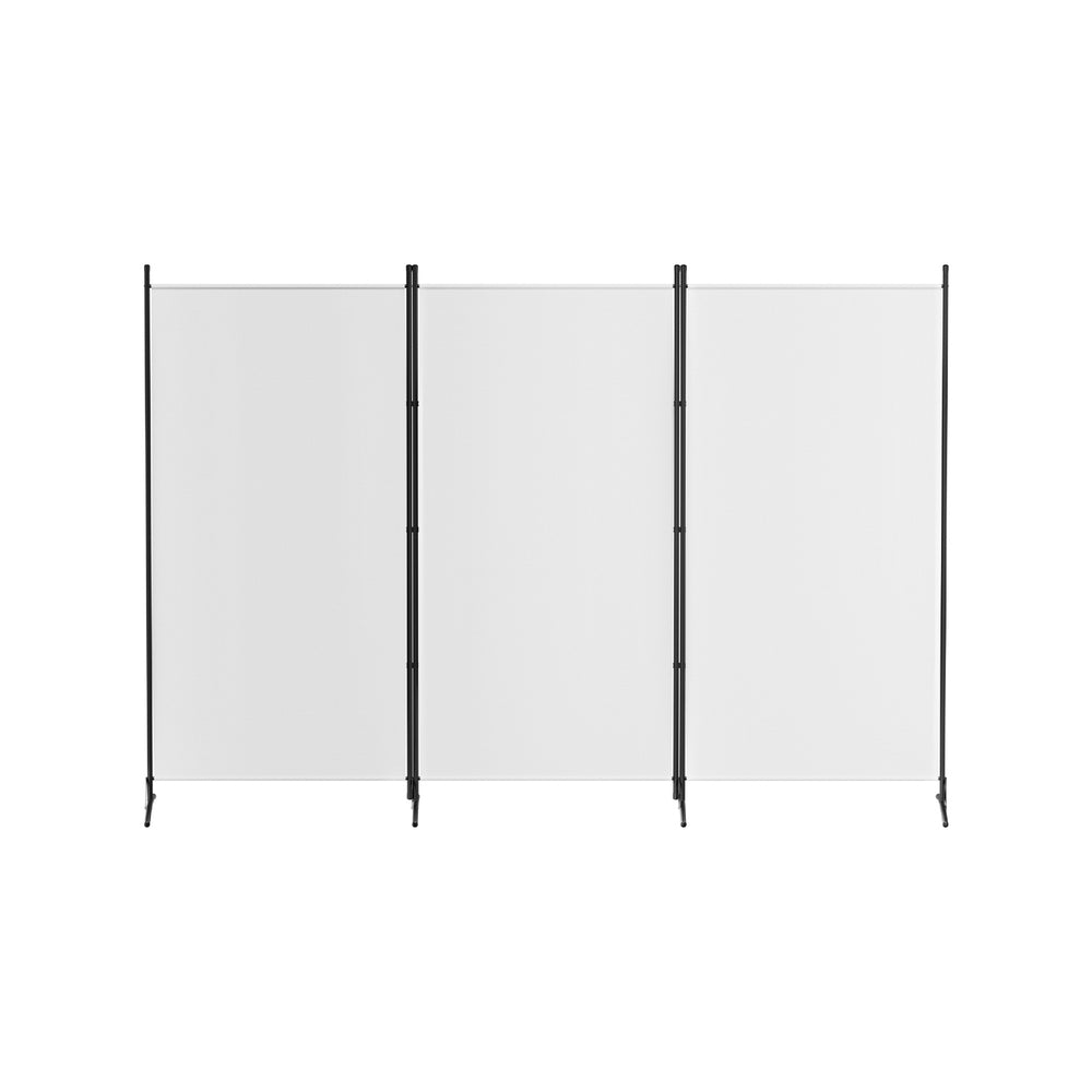 Artiss 3 Panel Room Divider Screen 260x180cm Fabric White-2
