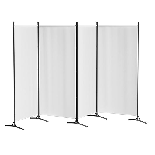 Artiss 4 Panel Room Divider Screen 345x180cm Fabric White-0