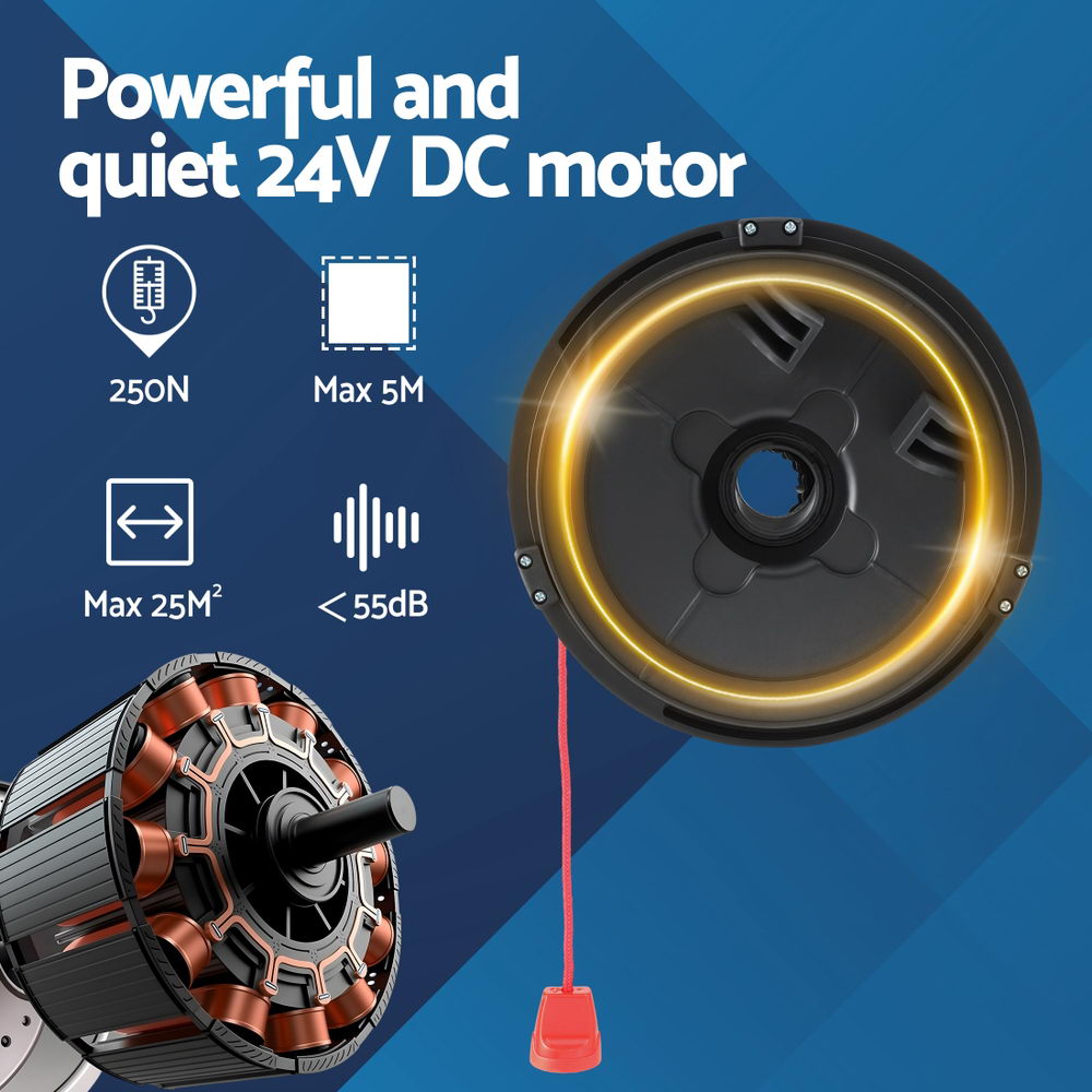 UL-tech Garage Roller Door Opener 250N Motor Auto Safety Reverse 220V-3