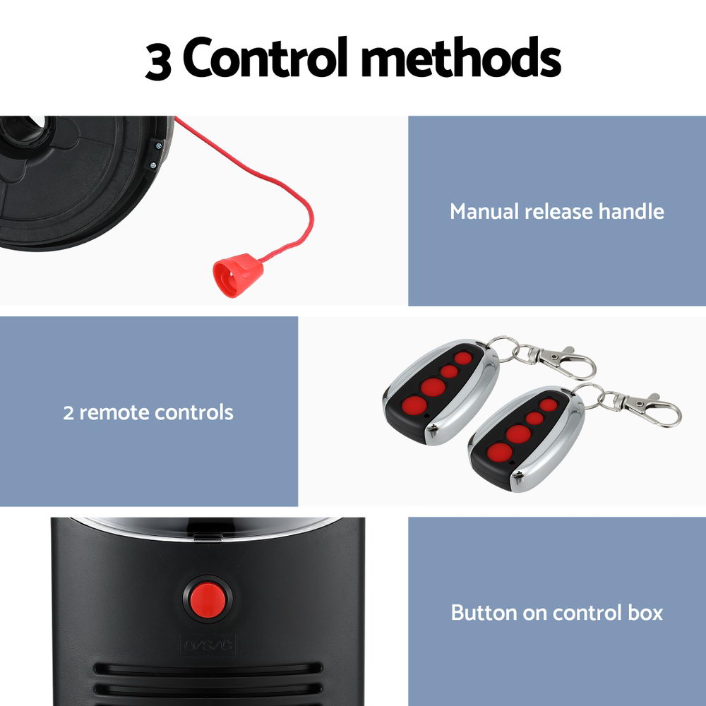 UL-tech Garage Roller Door Opener 250N Motor Auto Safety Reverse 220V-5