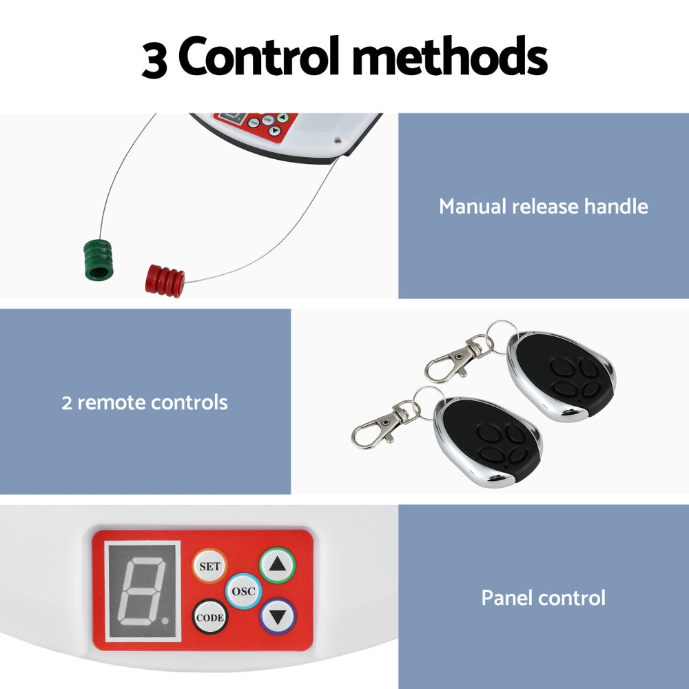 UL-tech Garage Roller Door Opener 800N Motor Auto Safety Reverse 220V-5