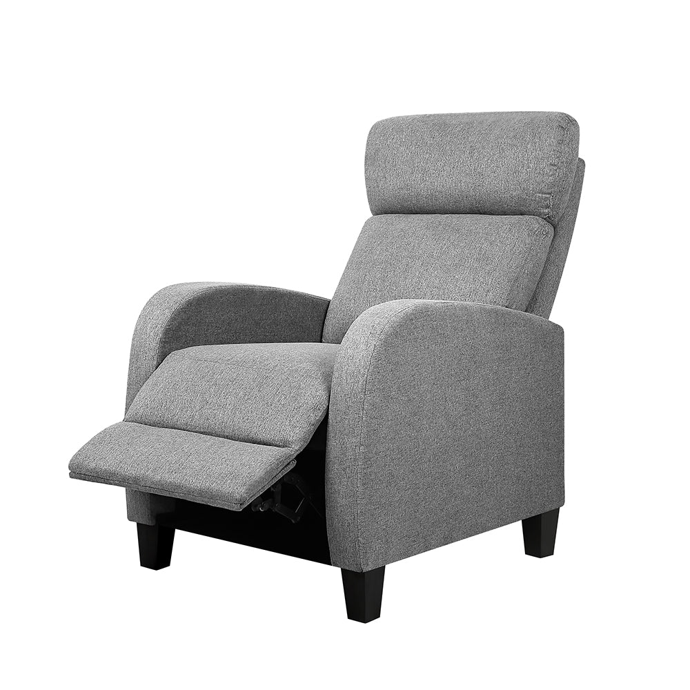 Artiss Fabric Reclining Armchair - Grey-0