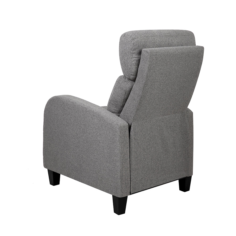 Artiss Fabric Reclining Armchair - Grey-1