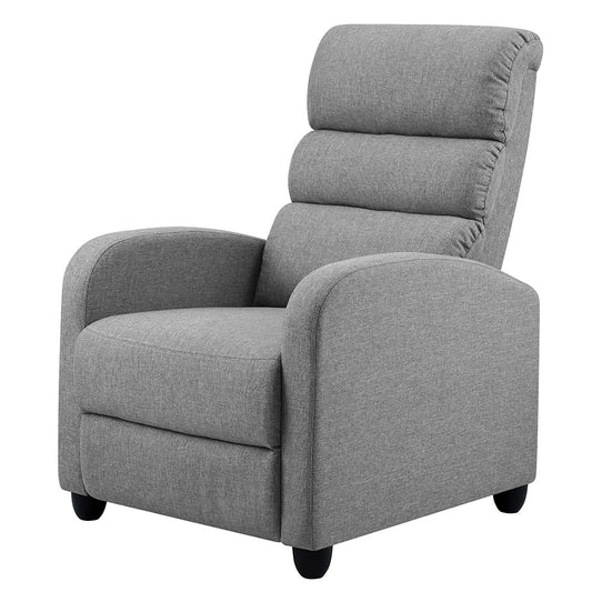 Artiss Recliner Armchair Grey Fabric Bolivia-0