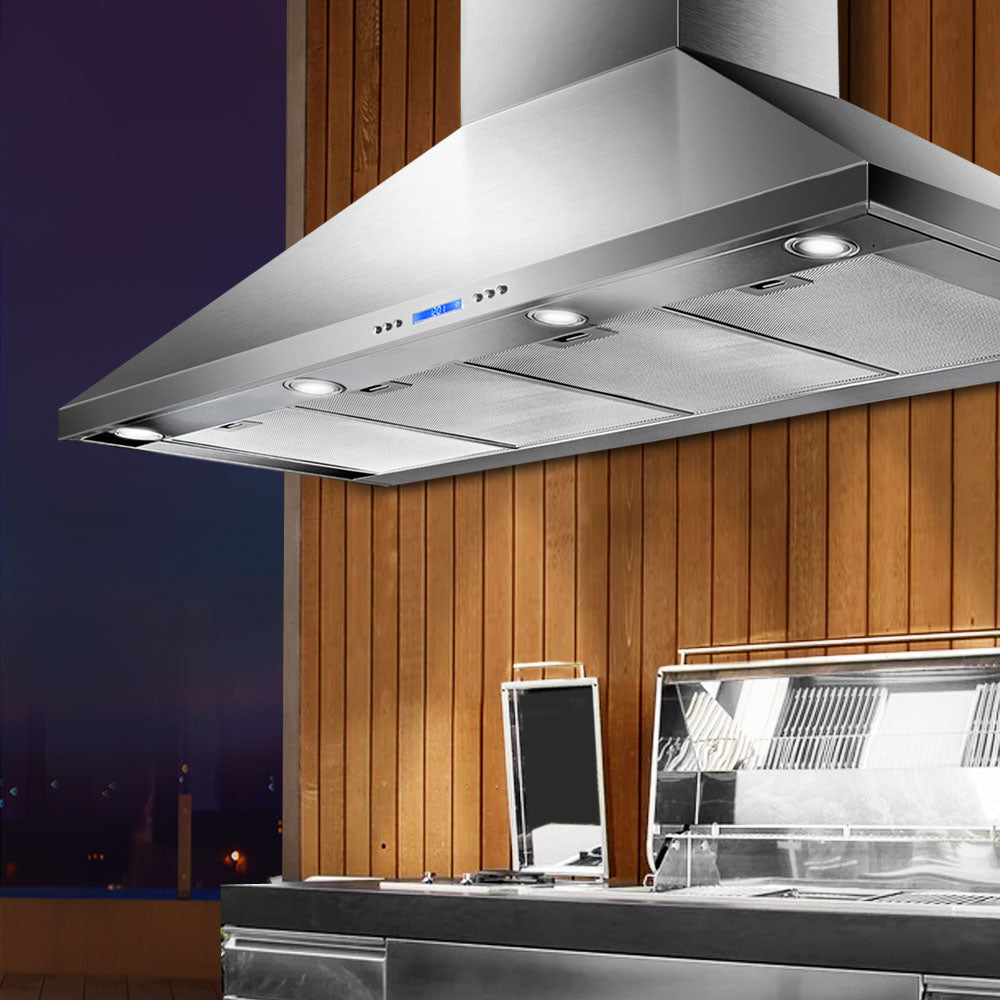 Devanti 1500mm Range Hood 150cm BBQ Commercial Rangehood-6