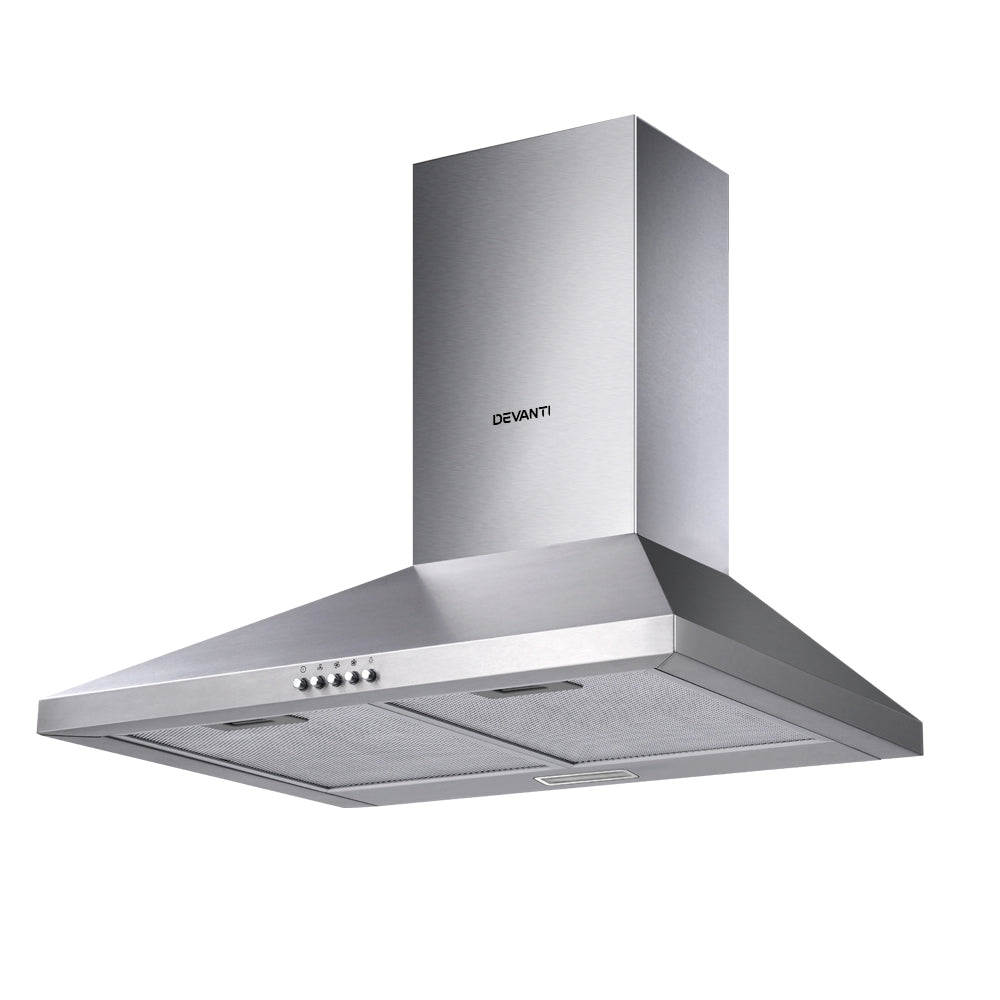 Devanti 600mm Range Hood 60cm Rangehood Stainless Steel-6