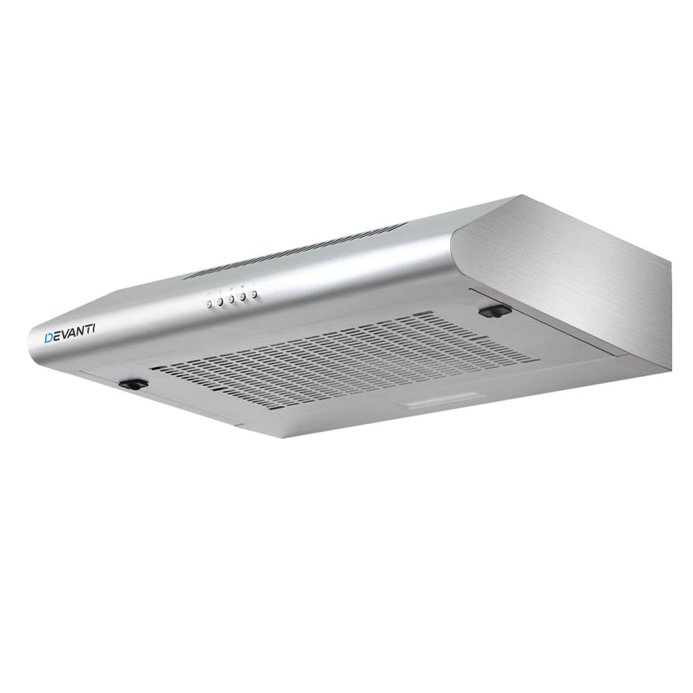 Devanti 600mm Range Hood 60cm Rangehood Stainless Steel-0