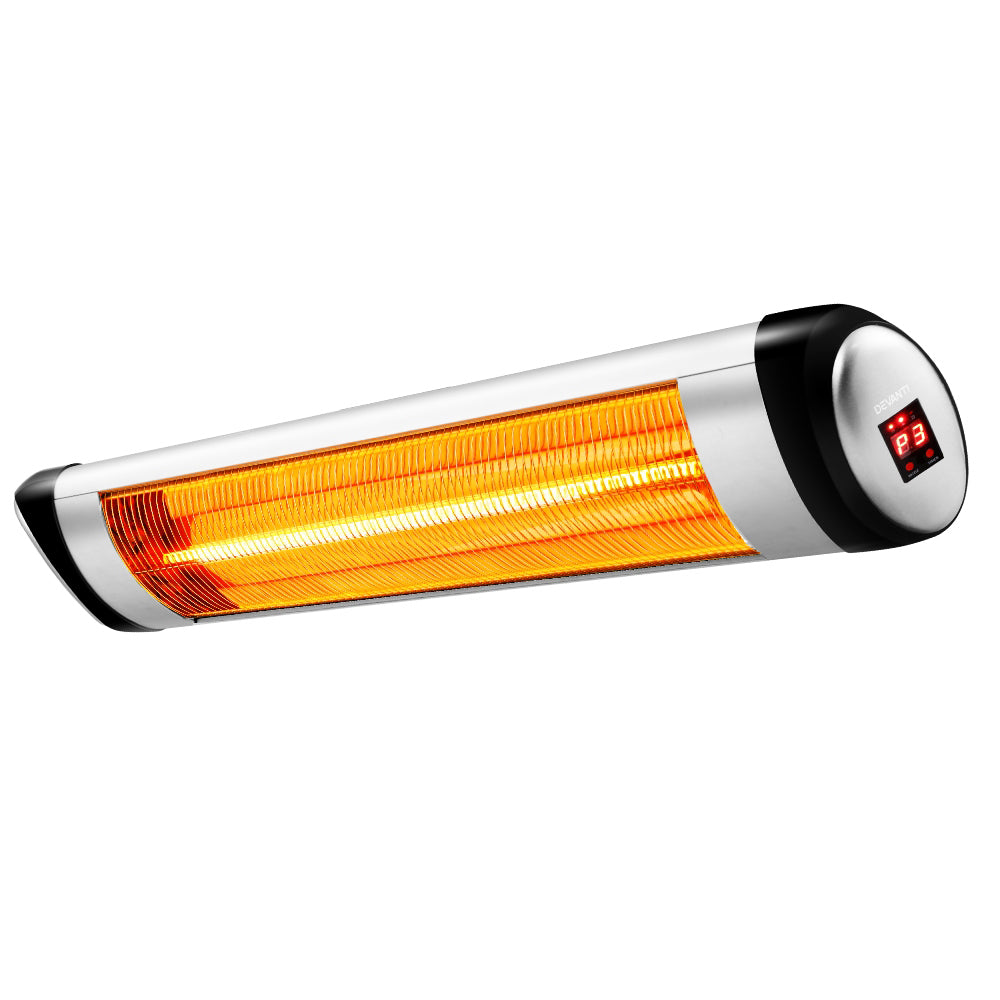 Devanti Electric Strip Heater Radiant Heaters 1500W-0