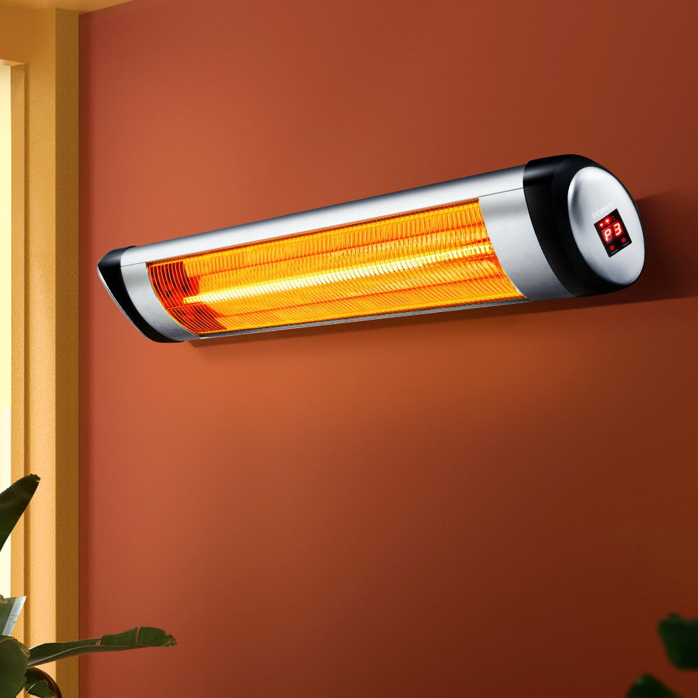 Devanti Electric Strip Heater Radiant Heaters 1500W-7