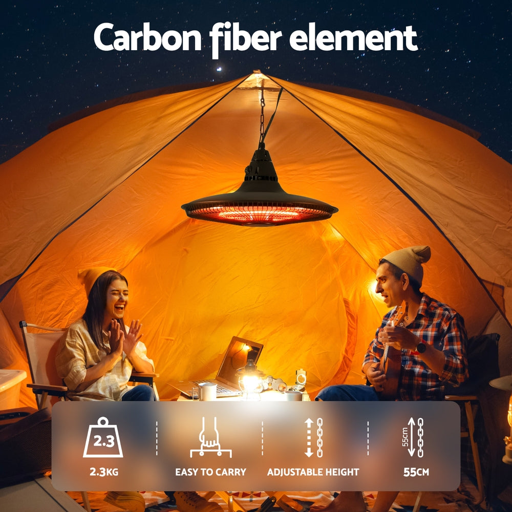 Devanti 1500W Hanging Electric Patio Heater-5