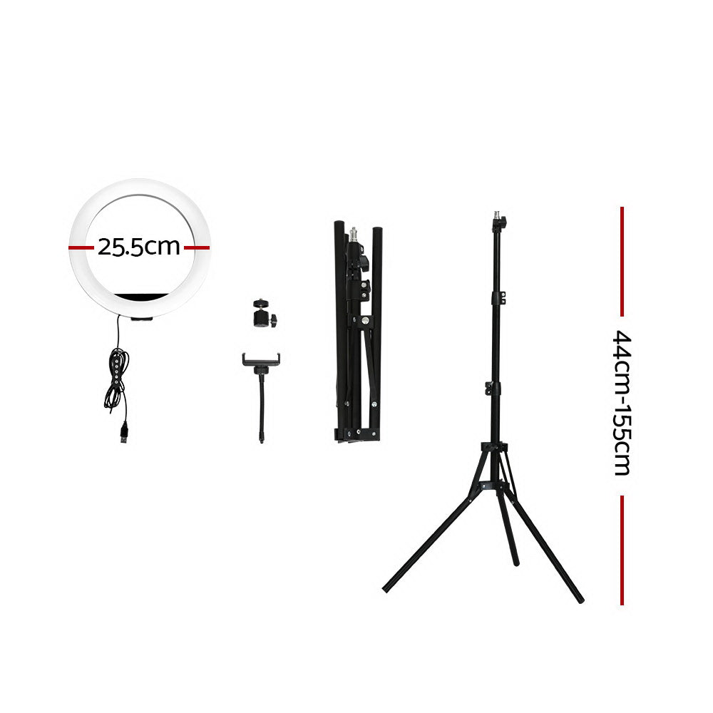 Embellir Ring Light 10" Tripod Stand-1