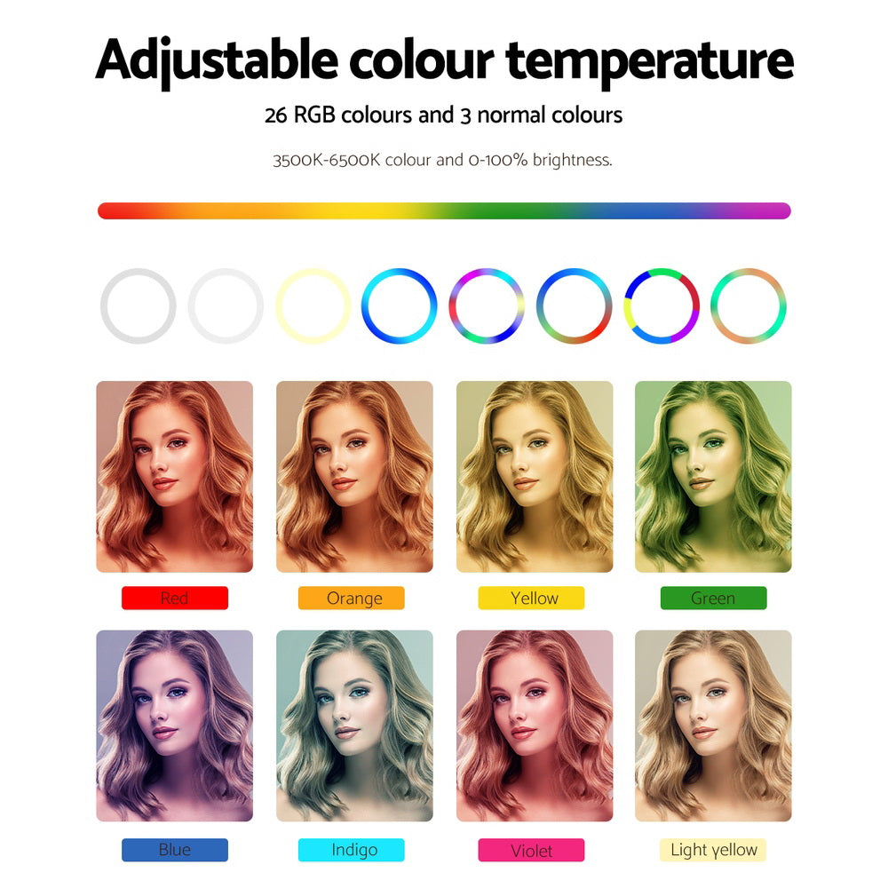 Embellir Ring Light 10" Tripod Stand-4