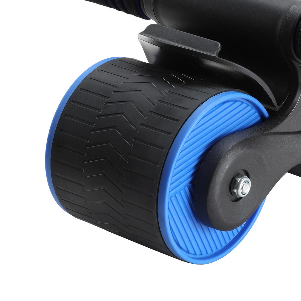 Everfit Ab Roller Automatic Rebound Abdominal Wheel Home Gym Workout Blue-3