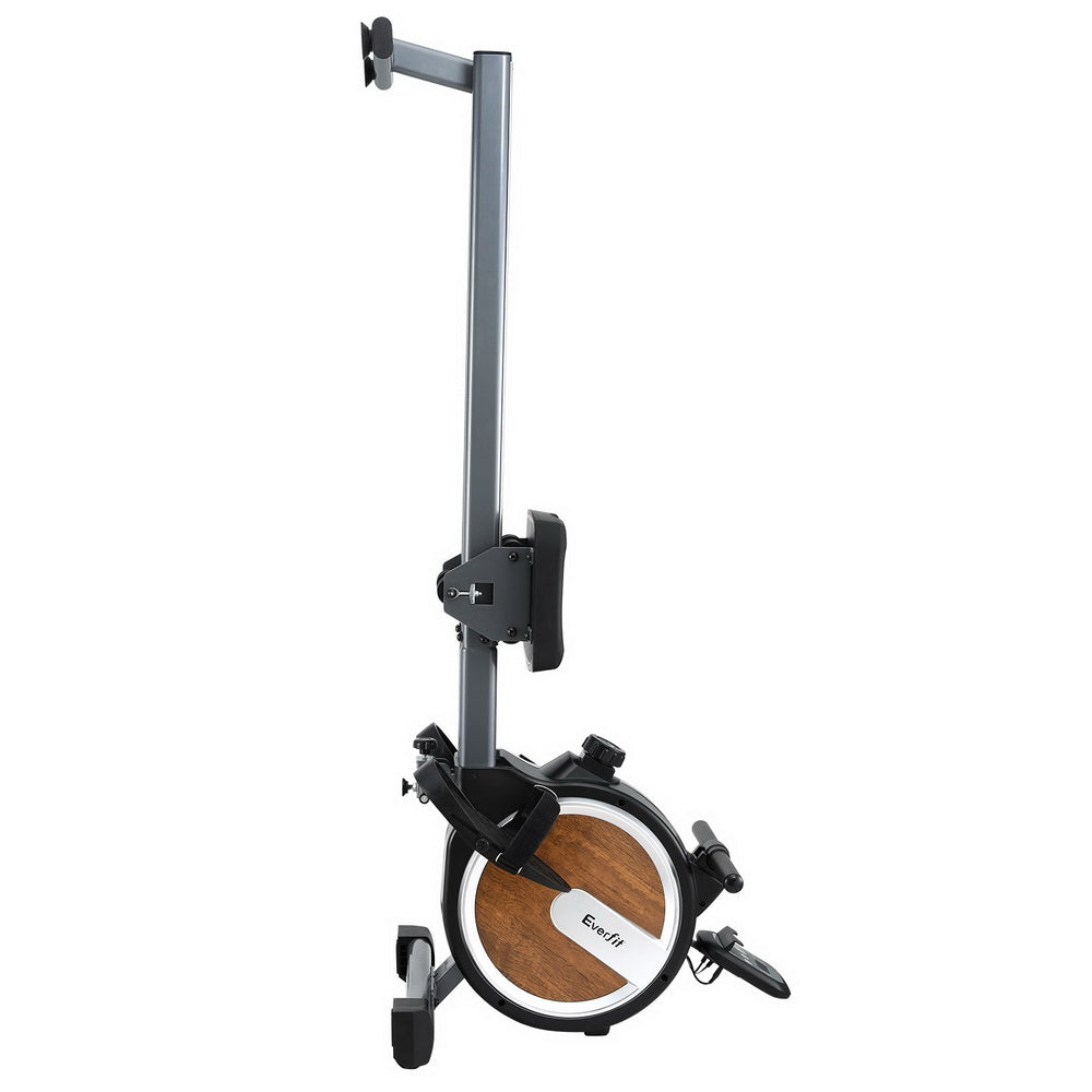 Everfit 16 Level Magnetic Rowing Machine for Home with App Connect Walnut-2