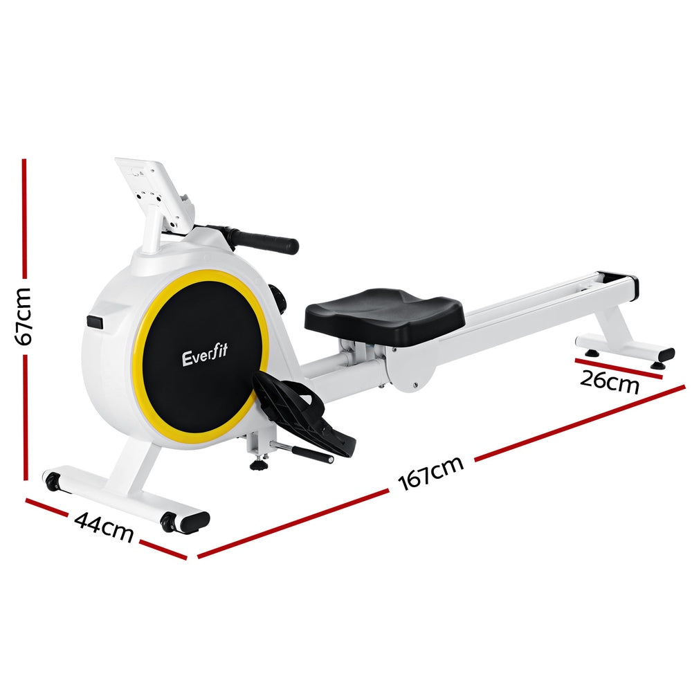 Everfit Rowing Machine 16 Levels Magnetic Rower Home Gym Cardio Workout-1