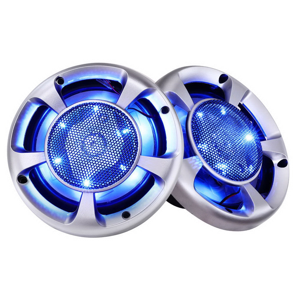 Giantz Set of 2 6.5inch LED Light Car Speakers-0