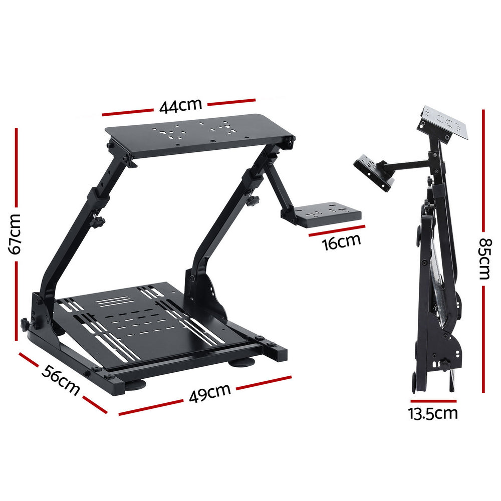 Artiss Racing Simulator Stand Foldable Racing Wheel Stand for Logitech G29-1
