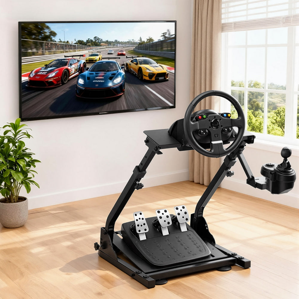 Artiss Racing Simulator Stand Foldable Racing Wheel Stand for Logitech G29-6