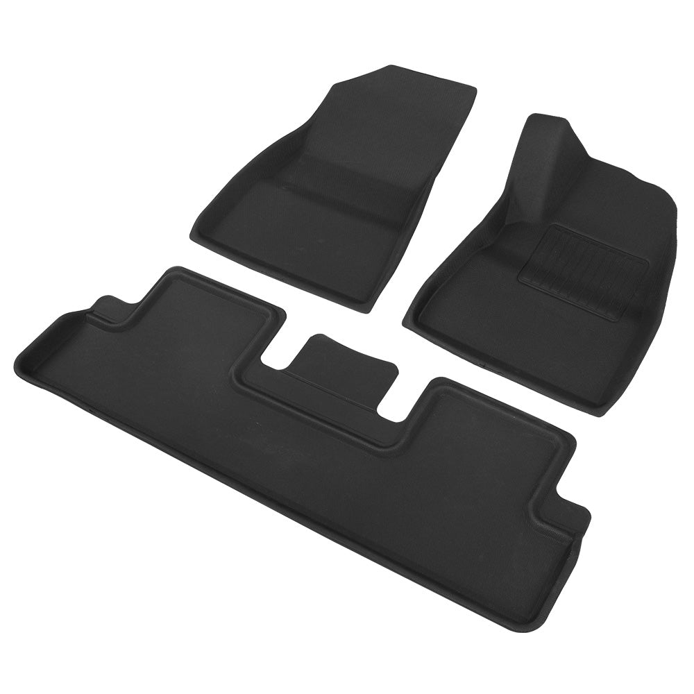 Weisshorn Car Rubber Floor Mats Compatible for Tesla Model 3 Front Rear-1