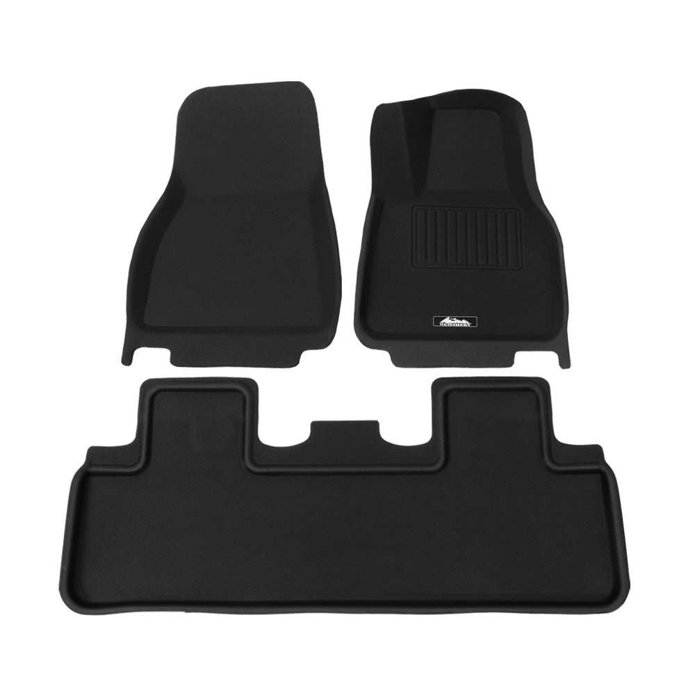 Weisshorn Tesla Model Y Rubber Mats Carpets Front Rear Set RHD 21-24-0