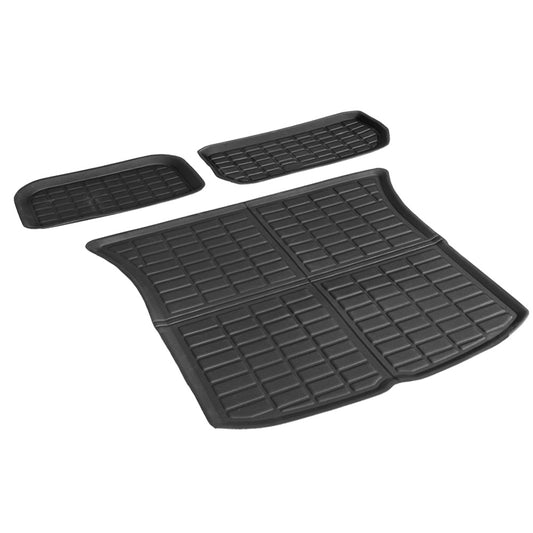 Tesla Model Y 2021-2024 Rear Well Front Cargo Trunk Toolbox Boot Liner Floor Mat-0