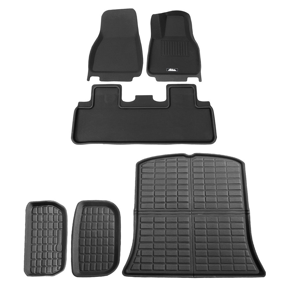 Weisshorn Car Rubber Floor Trunk Toolbox Cargo Mats for Tesla Model Y 2021-2023-0