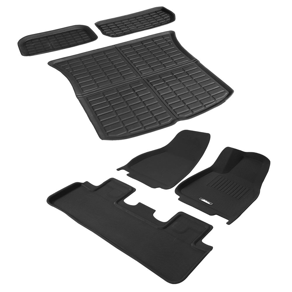 Weisshorn Car Rubber Floor Trunk Toolbox Cargo Mats for Tesla Model Y 2021-2023-2