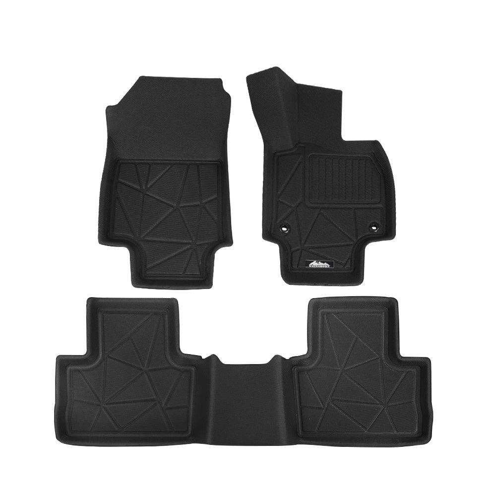 Weisshorn Car Rubber Floor Mats Front And Rear Compatible For Toyota RAV4 2019-2022-0