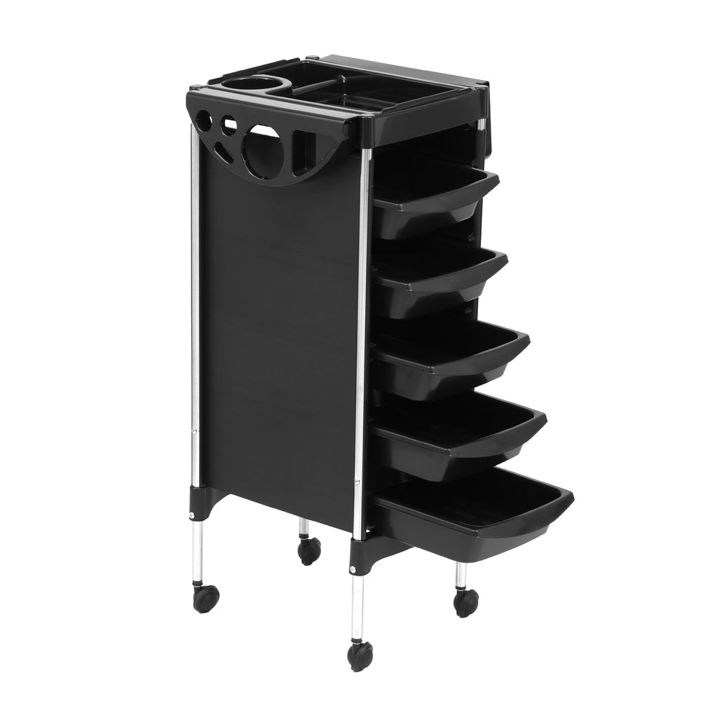 Embellir Salon Trolley Cart Spa Beauty Rolling Tray Hairdressing Storage 6 Tiers-2