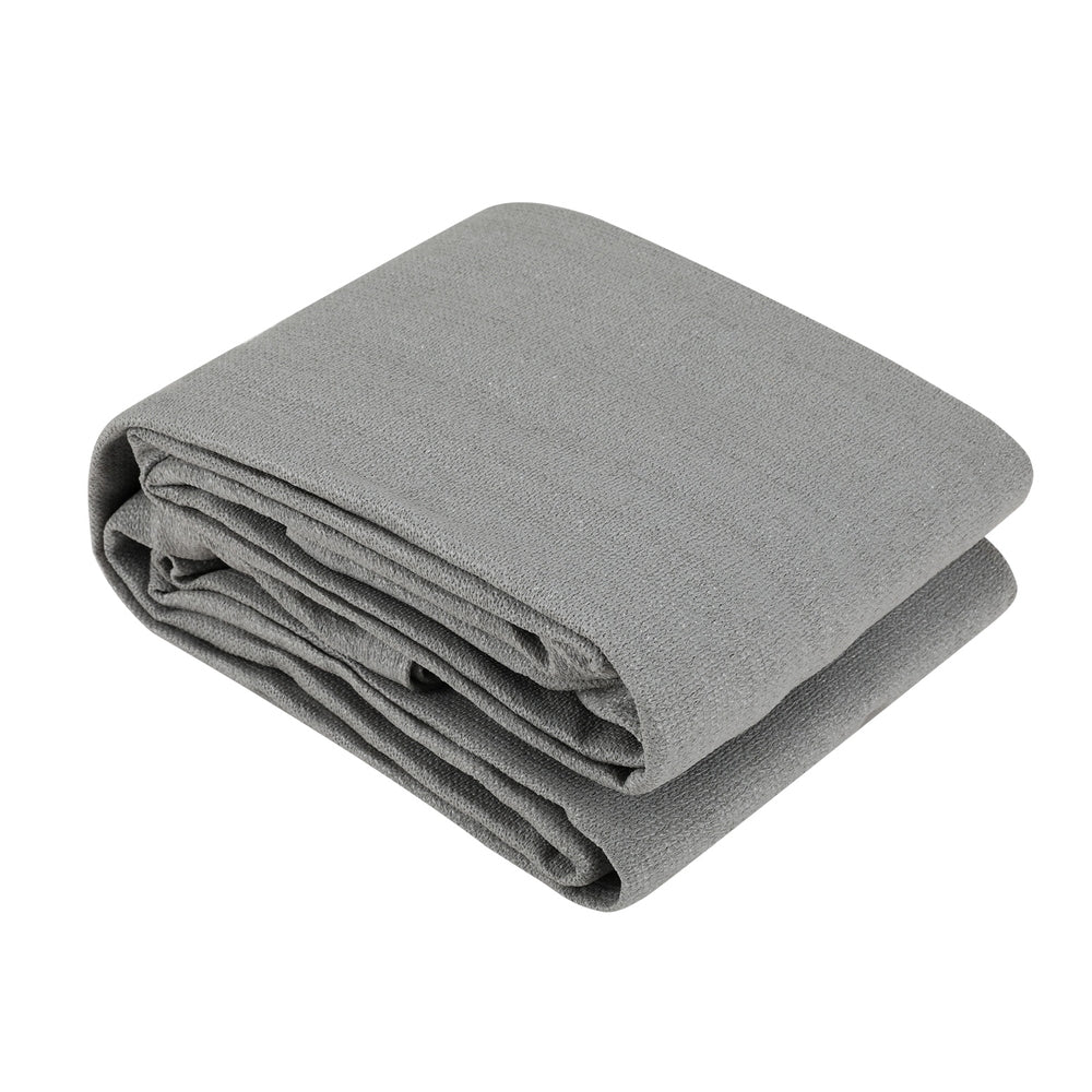 Instahut Shade Sail Cloth Shadecloth Canopy Triangle 280gsm 5x5x7.1m-2