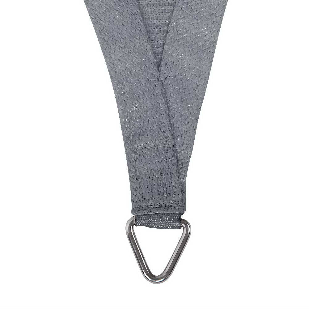 Instahut Shade Sail 4x5m Rectangle 280GSM 98% Grey Shade Cloth-2