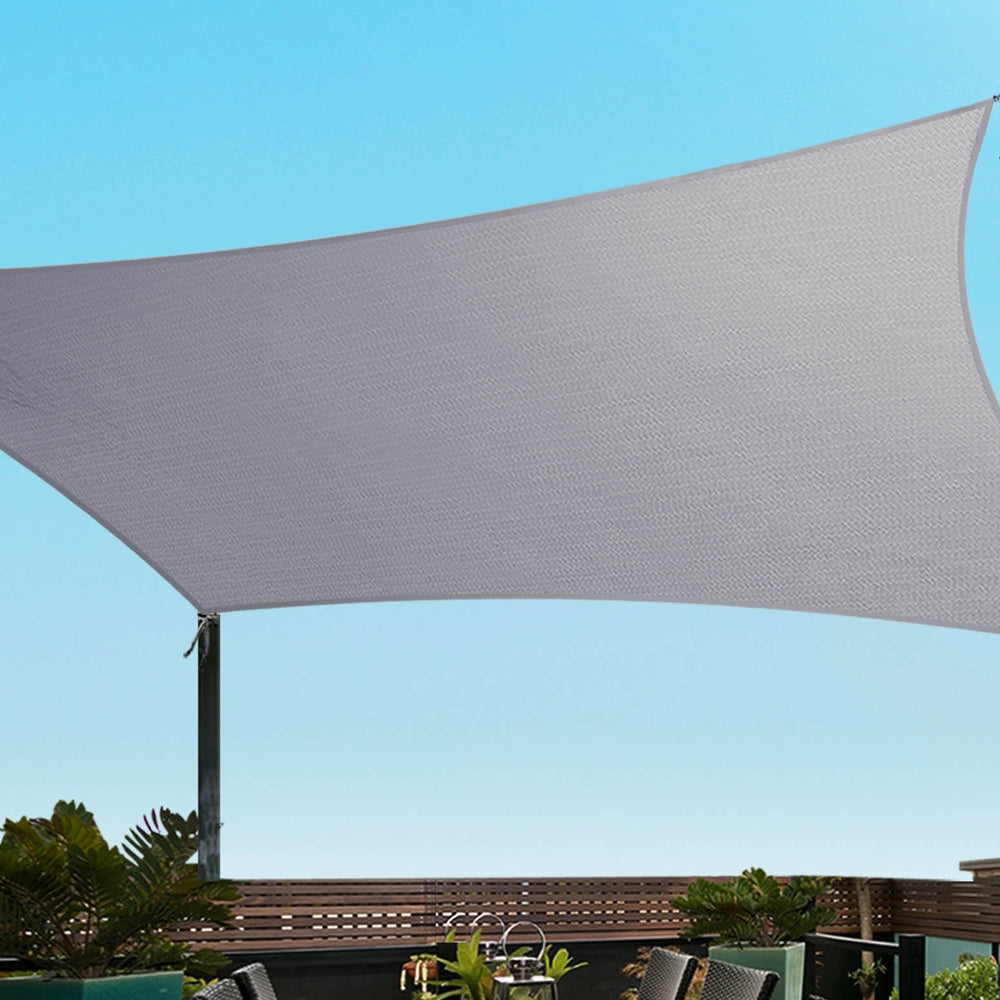 Instahut Waterproof Shade Sail Shade cloth Rectangle Canopy 3x5m-6