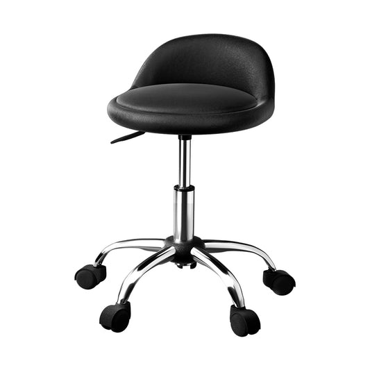 Artiss Salon Stool Swivel Chair Backrest Chairs-0