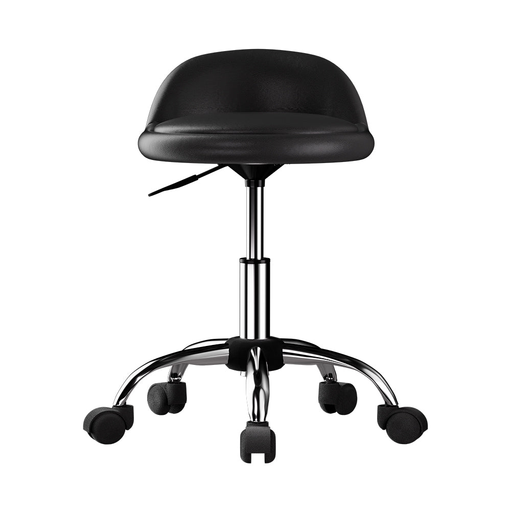 Artiss Salon Stool Swivel Chair Backrest Chairs-2