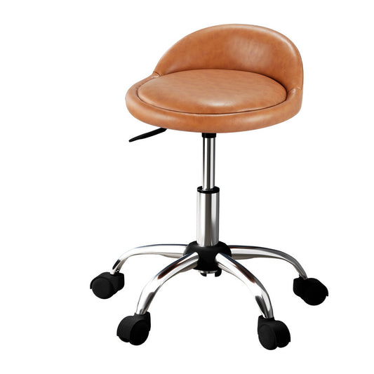 Artiss Salon Stool Swivel Chair Backrest Chairs-0