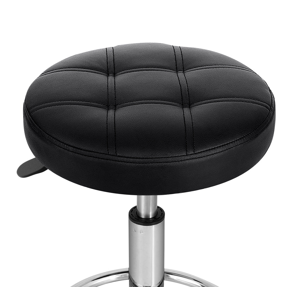 Artiss Salon Stool Round Swivel Chairs-2