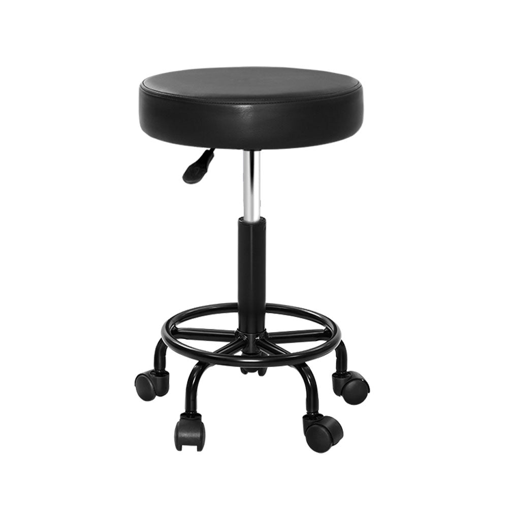 Artiss Salon Stool Round Swivel Chair-0