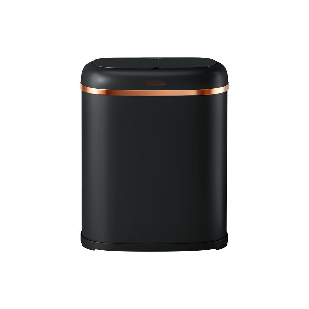 Devanti 38L Motion Sensor Bin Rubbish Automatic Black-0