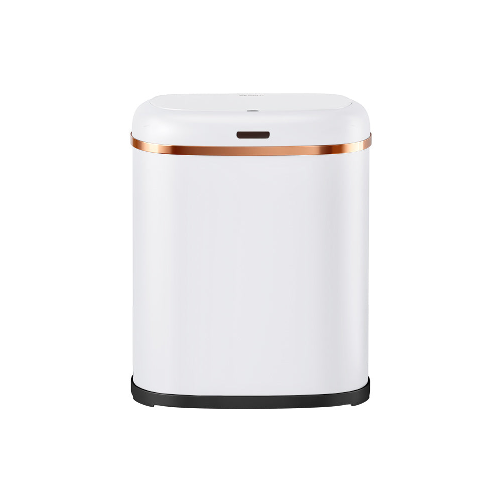 Devanti 38L Motion Sensor Bin Rubbish Automatic White-0