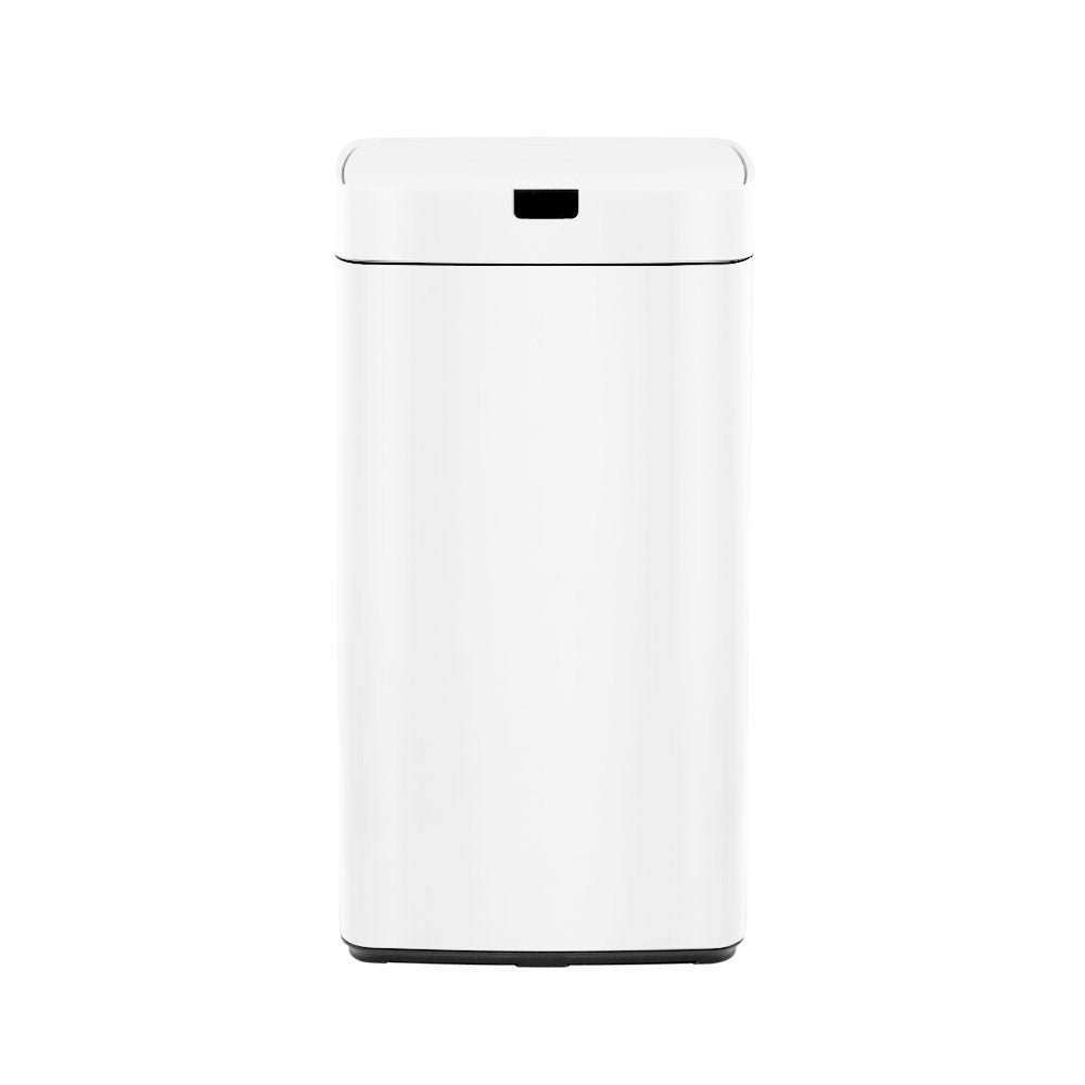 Devanti 45L Motion Sensor Bin Rubbish Automatic White-2